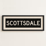 Framed Scottsdale Arizona Bus Scroll - Tejas Country Club