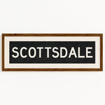 Framed Scottsdale Arizona Bus Scroll - Tejas Country Club