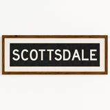 Framed Scottsdale Arizona Bus Scroll - Tejas Country Club