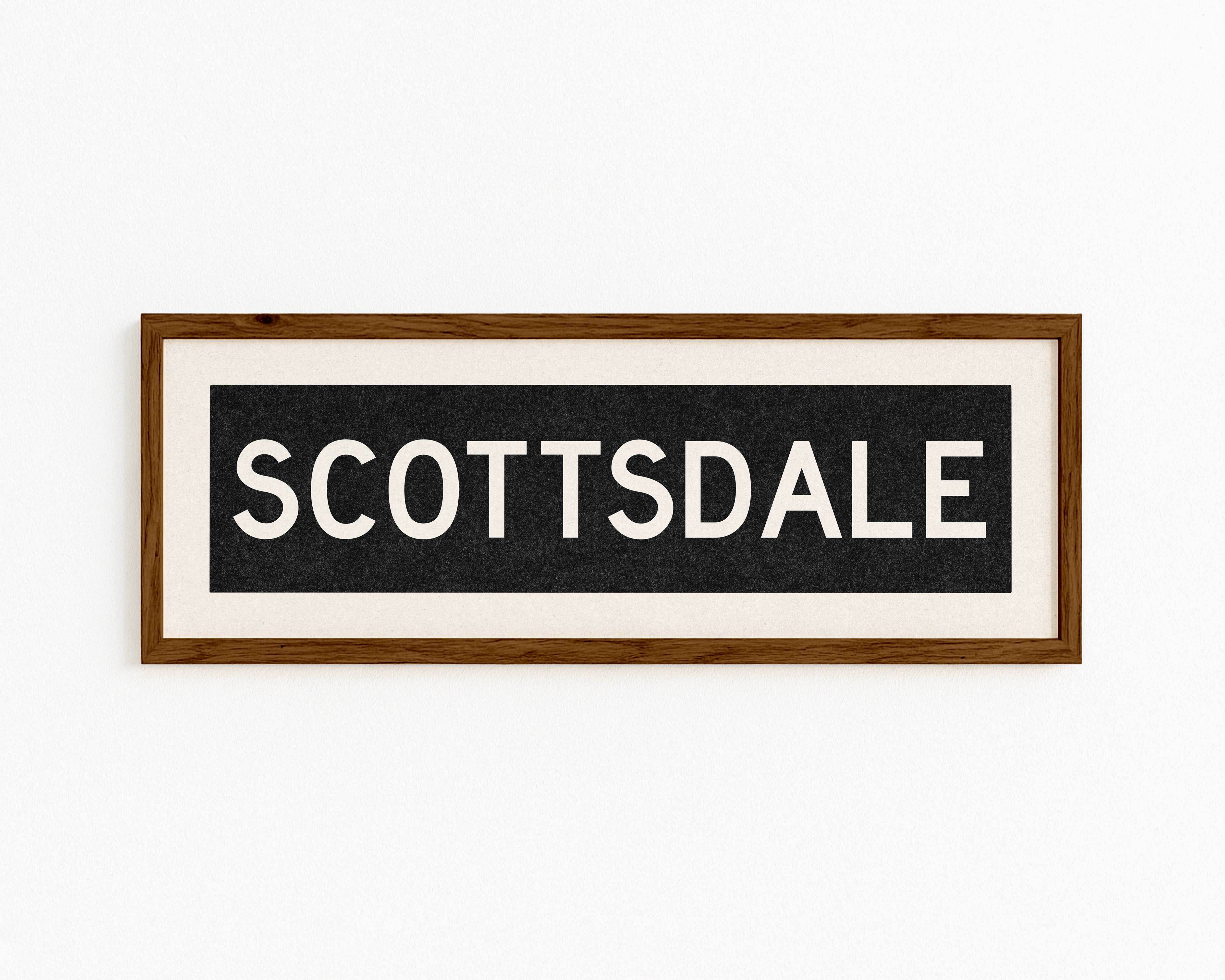 Framed Scottsdale Arizona Bus Scroll - Tejas Country Club