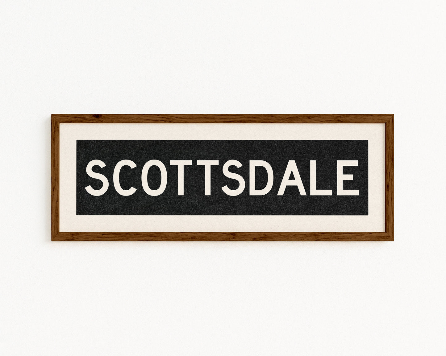 Framed Scottsdale Arizona Bus Scroll - Tejas Country Club