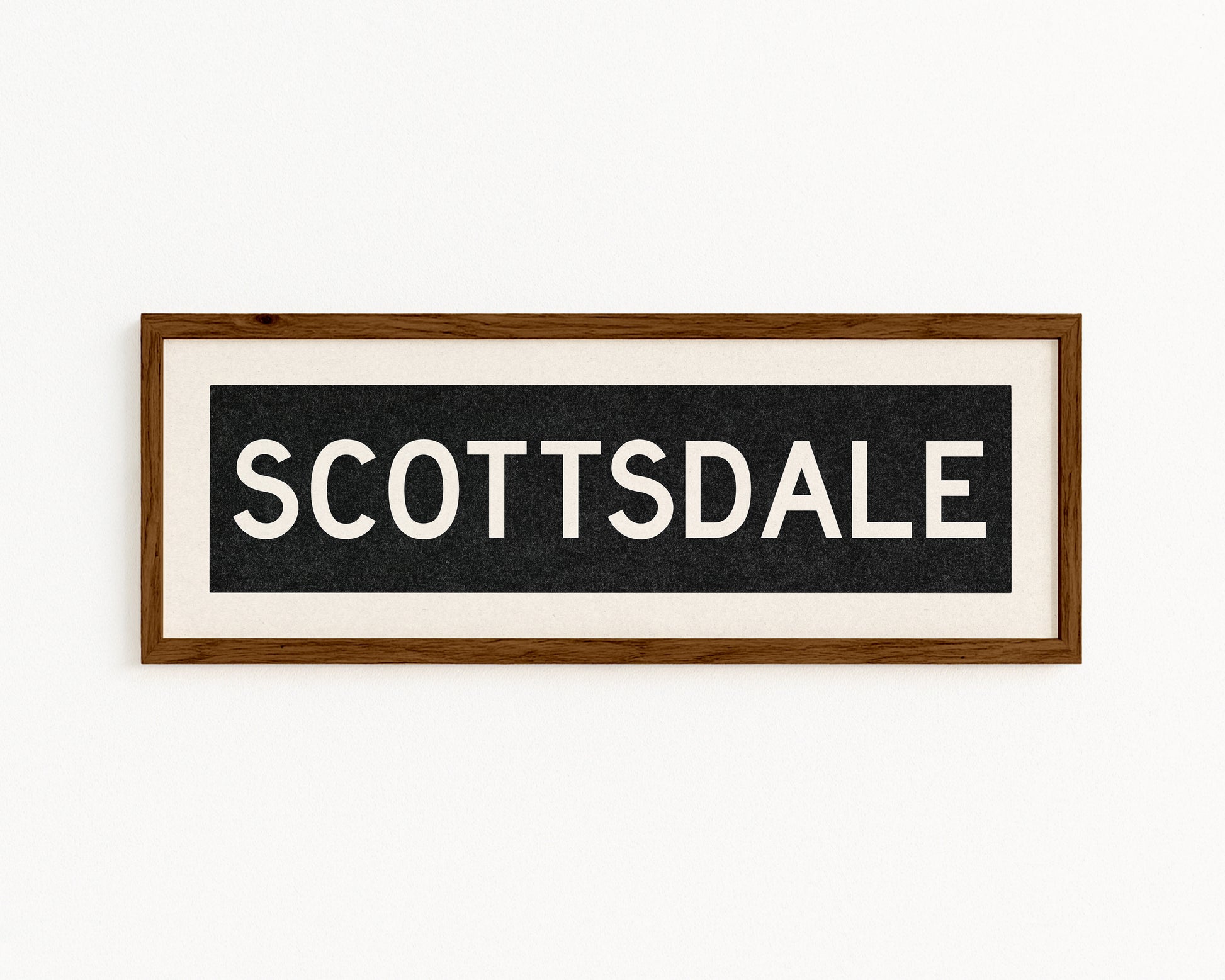 Framed Scottsdale Arizona Bus Scroll - Tejas Country Club