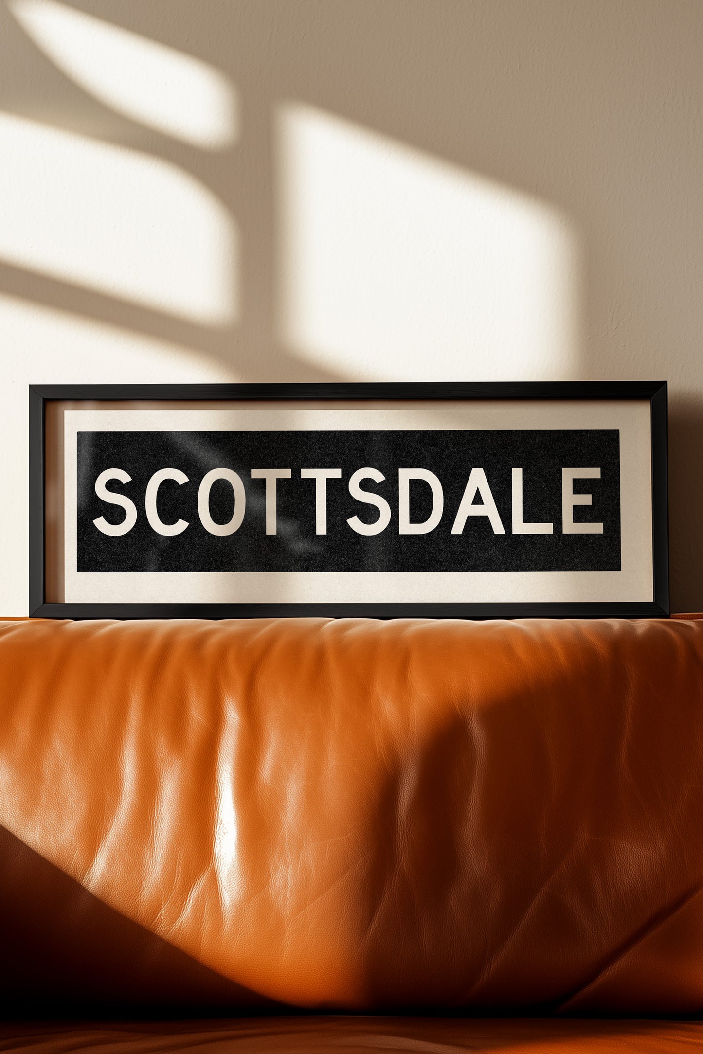 Framed Scottsdale Arizona Bus Scroll - Tejas Country Club