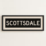 Framed Scottsdale Arizona Bus Scroll - Tejas Country Club