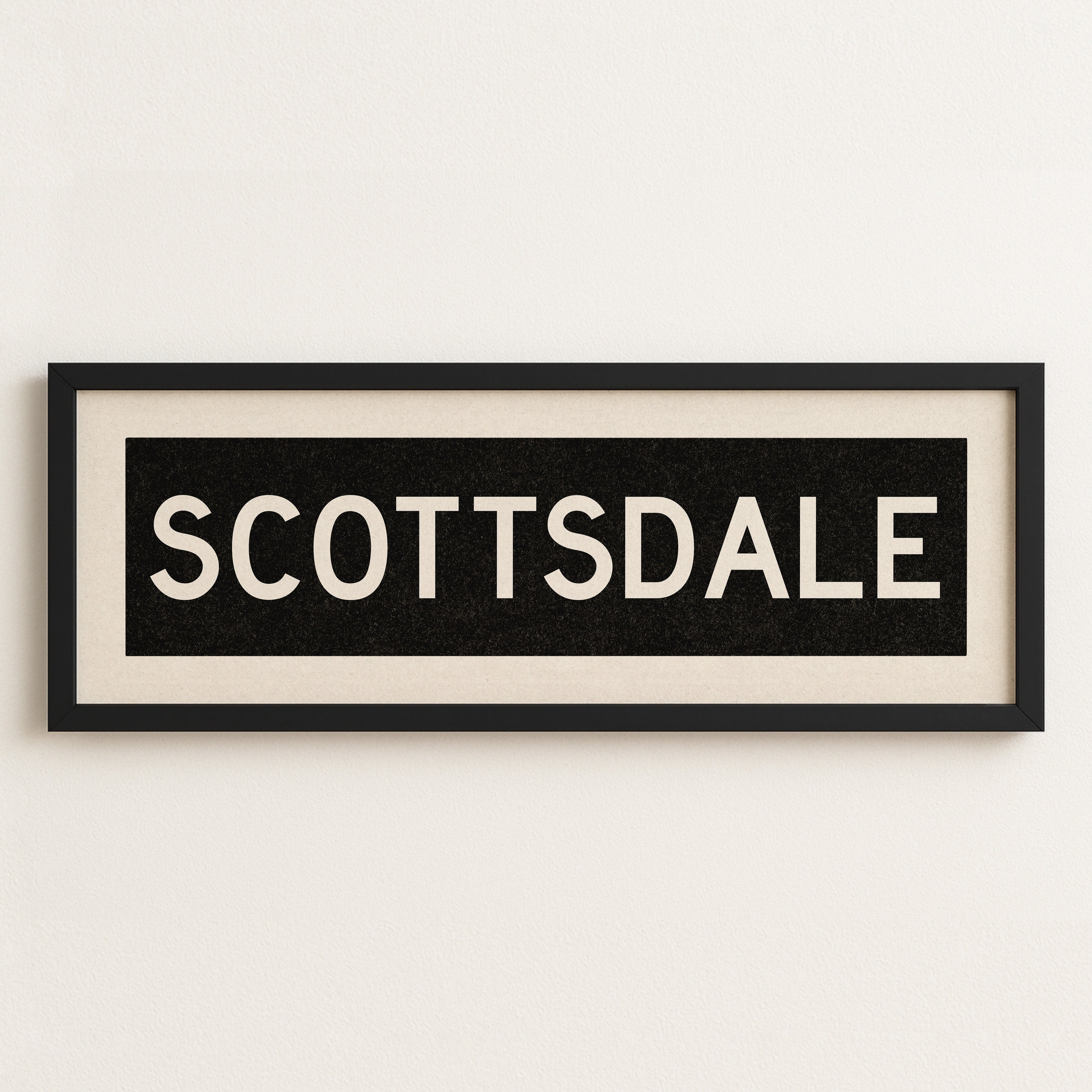 Framed Scottsdale Arizona Bus Scroll - Tejas Country Club
