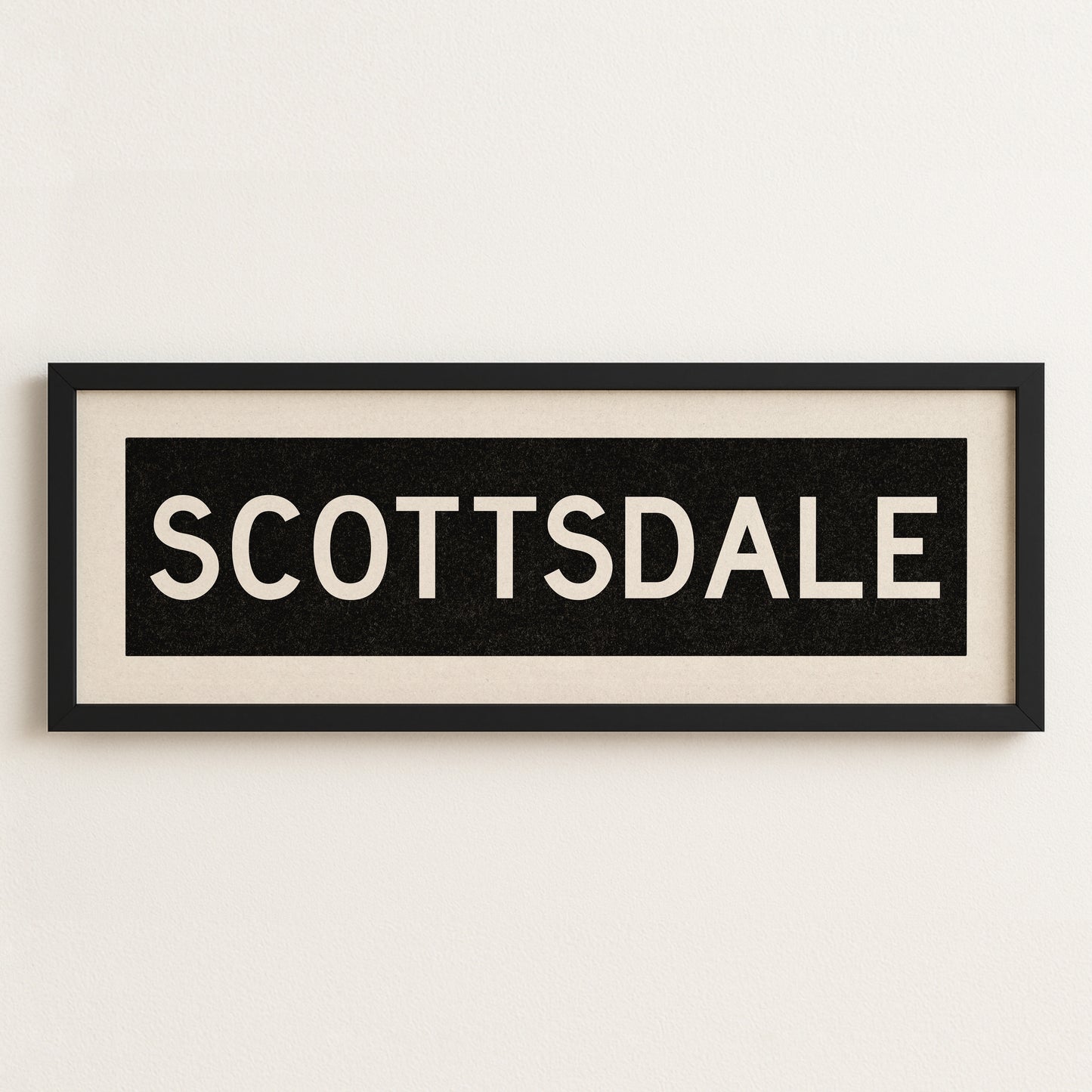 Framed Scottsdale Arizona Bus Scroll - Tejas Country Club