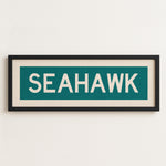 Framed Seahawk Bus Scroll - Tejas Country Club