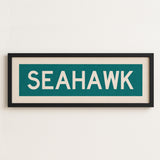 Framed Seahawk Bus Scroll - Tejas Country Club