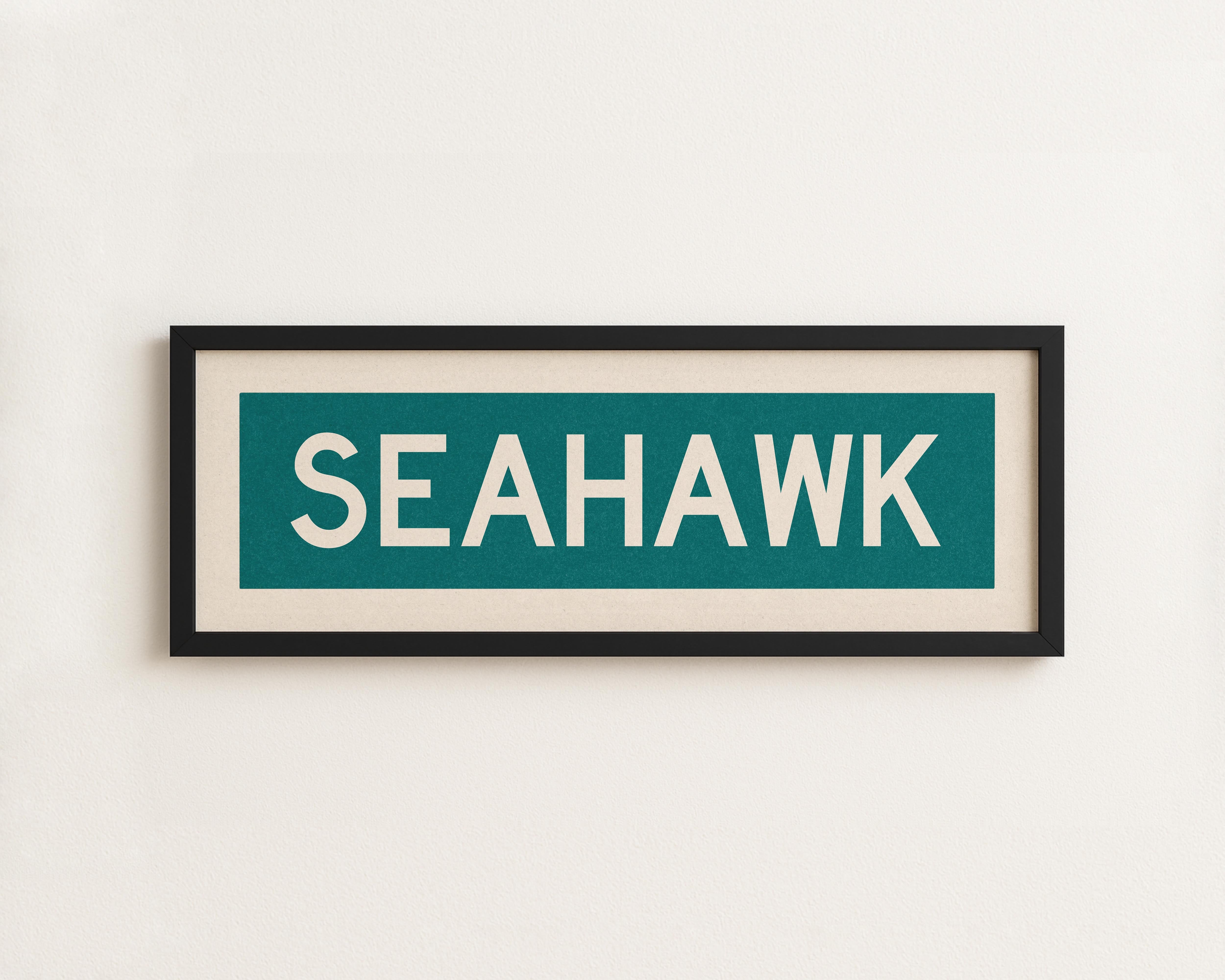 Framed Seahawk Bus Scroll - Tejas Country Club