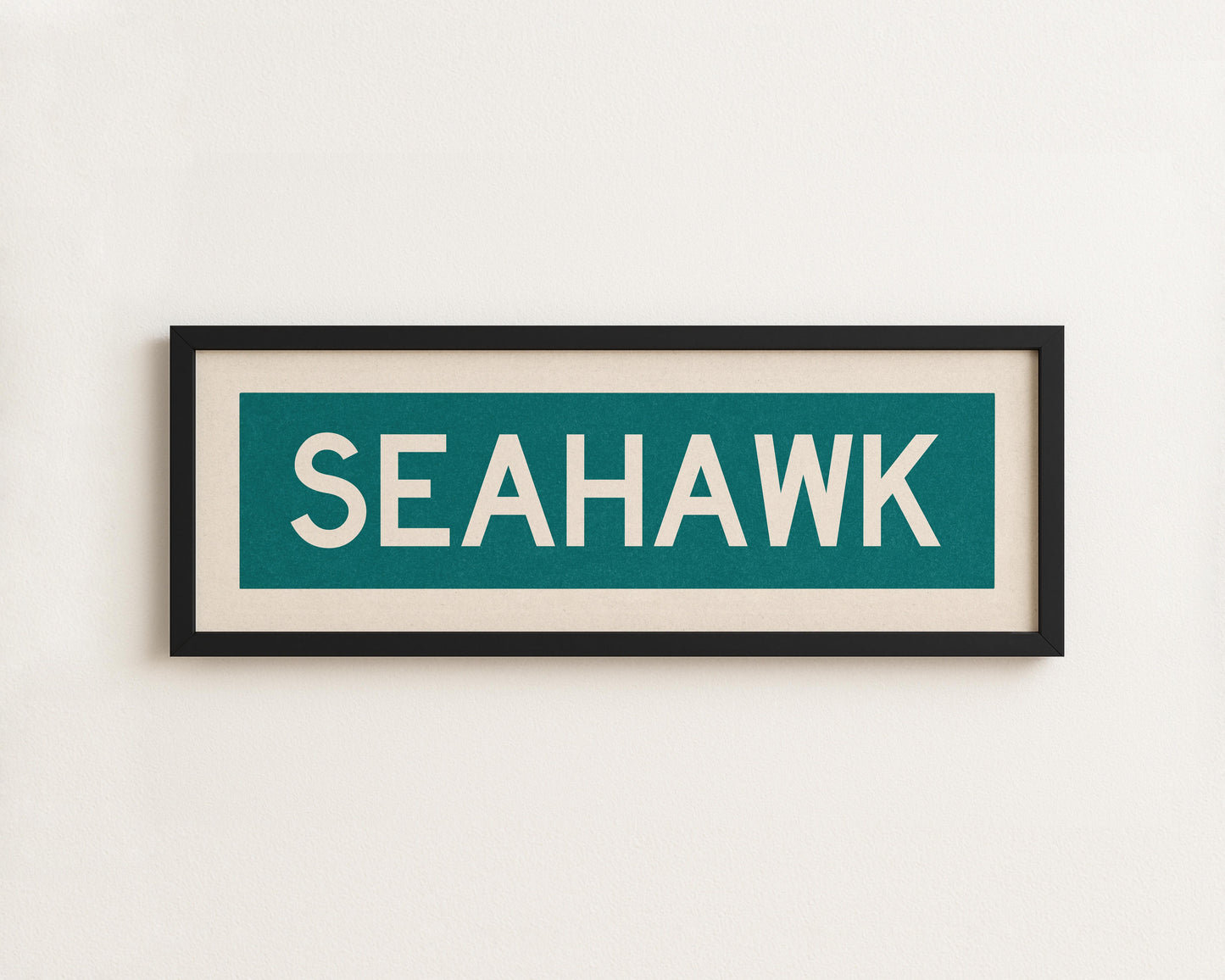 Framed Seahawk Bus Scroll - Tejas Country Club