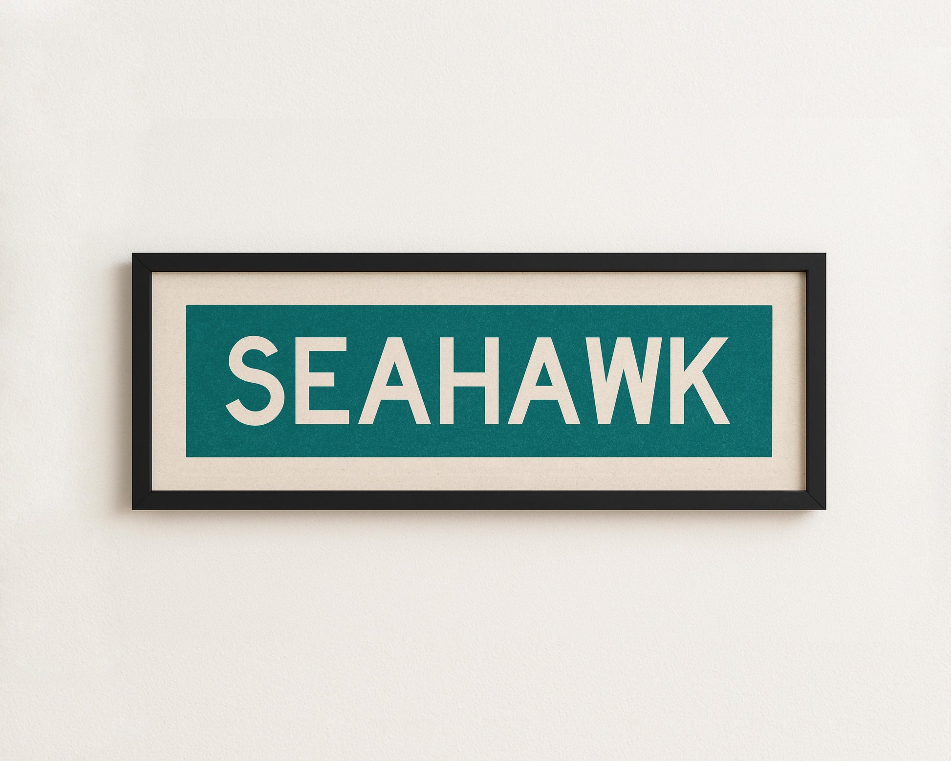 Framed Seahawk Bus Scroll - Tejas Country Club