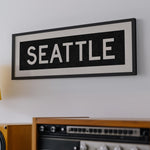 Framed Seattle Washington Bus Scroll - Tejas Country Club