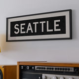 Framed Seattle Washington Bus Scroll - Tejas Country Club