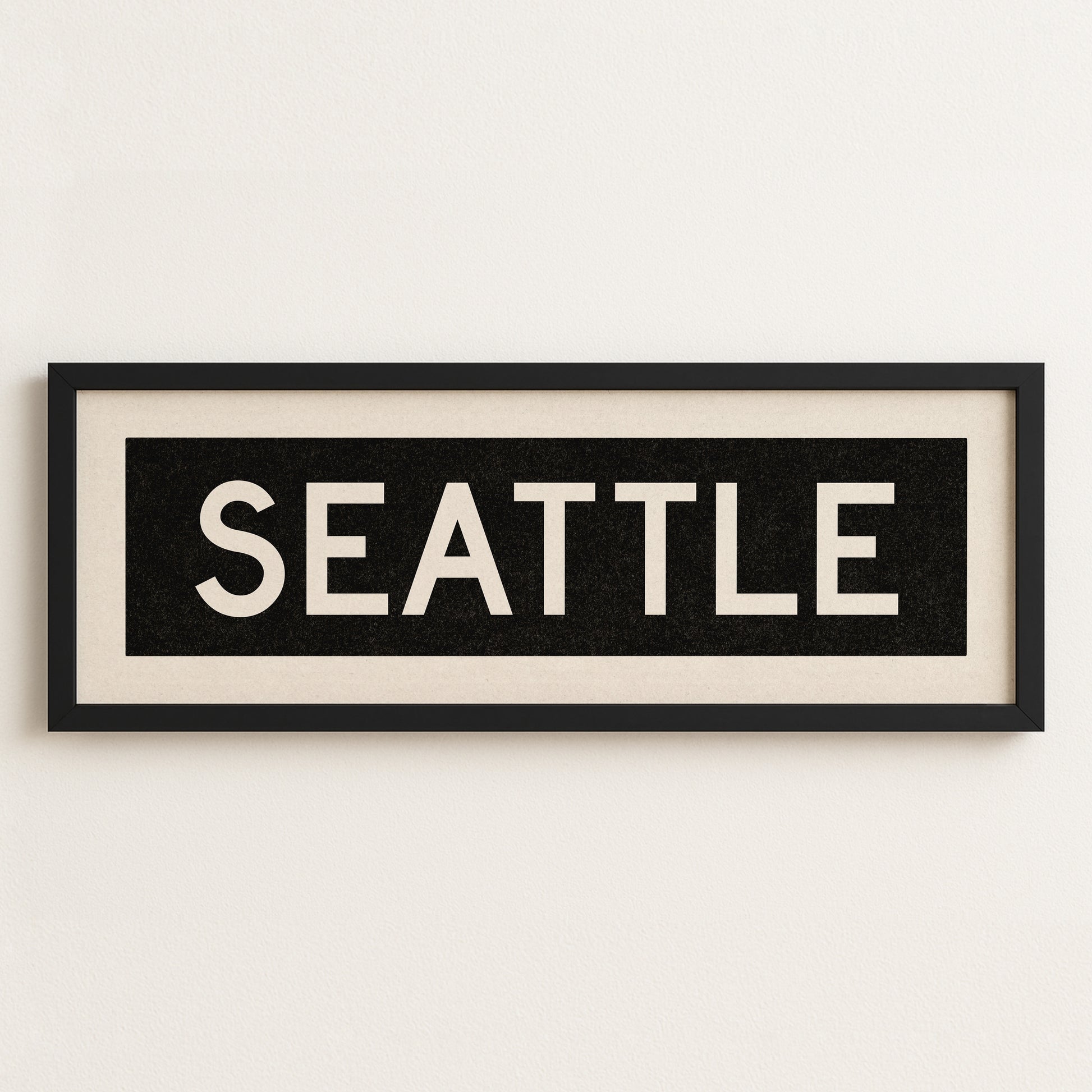 Framed Seattle Washington Bus Scroll - Tejas Country Club