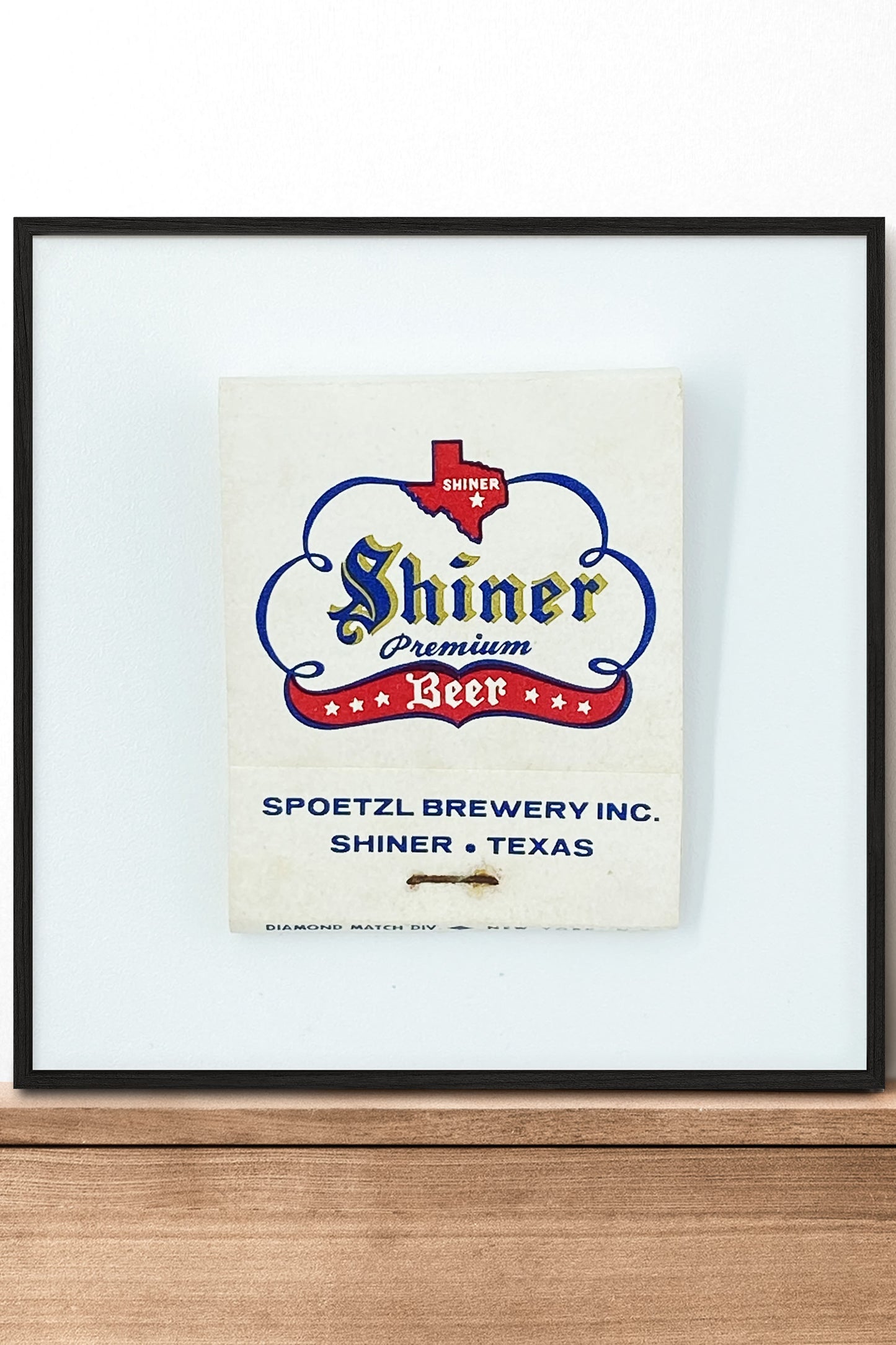 Shiner Premium Beer White Matchbook Photography Print
