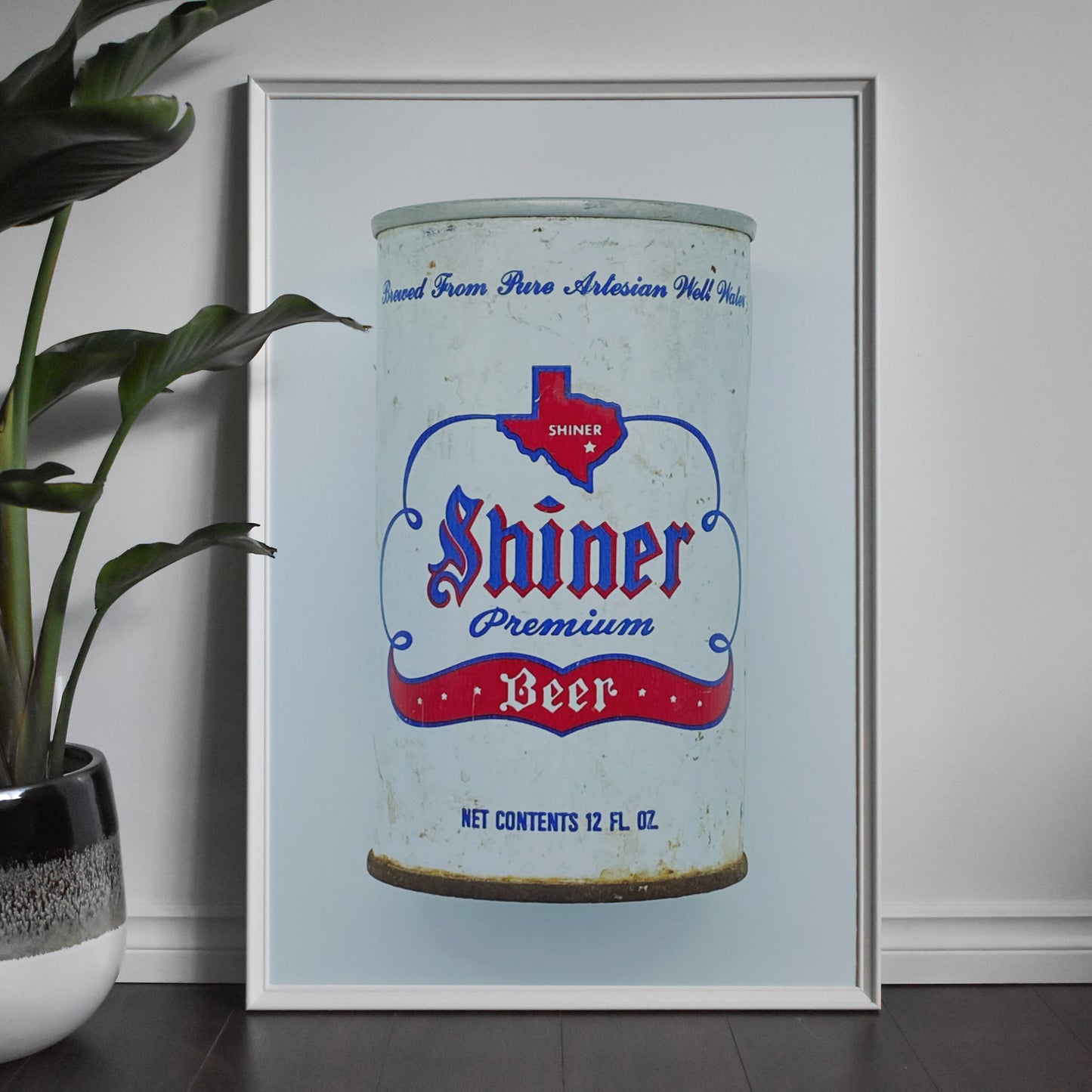 Vintage Shiner Premium Beer Can Photography Print - Tejas Country Club