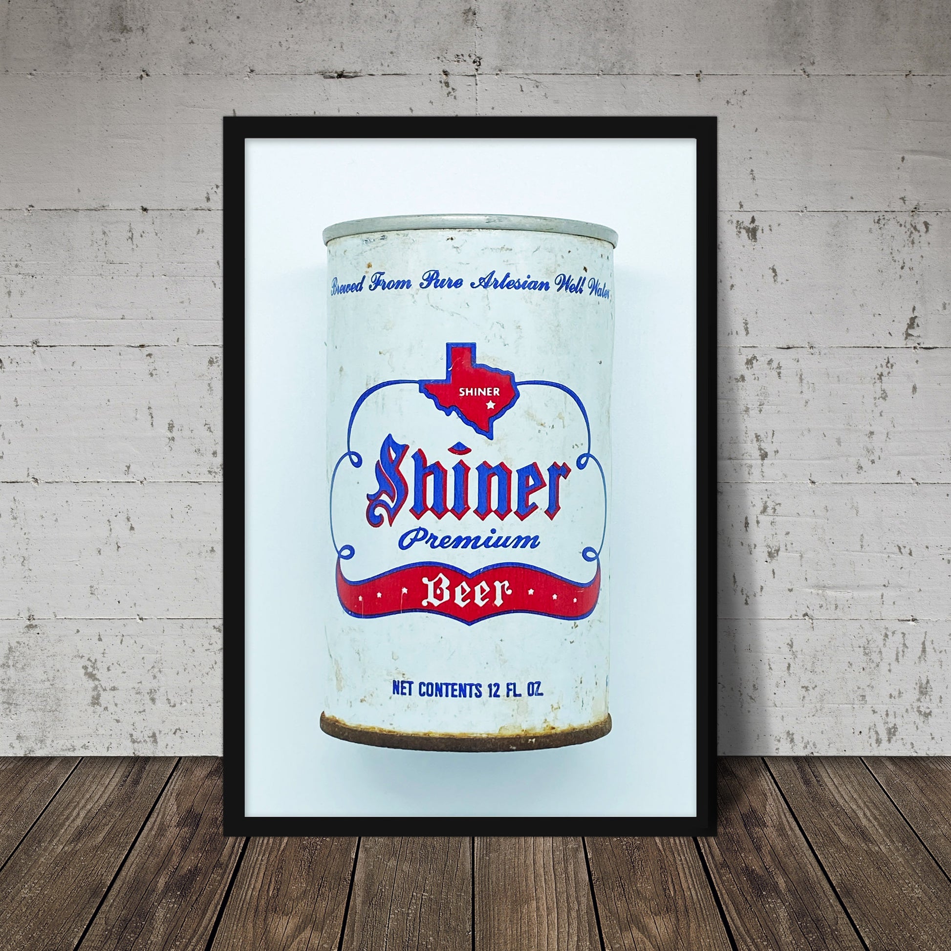 Vintage Shiner Premium Beer Can Photography Print - Tejas Country Club