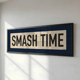 Framed Smash Time Pickleball Art Scroll Sign
