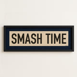 Framed Smash Time Pickleball Art Scroll Sign