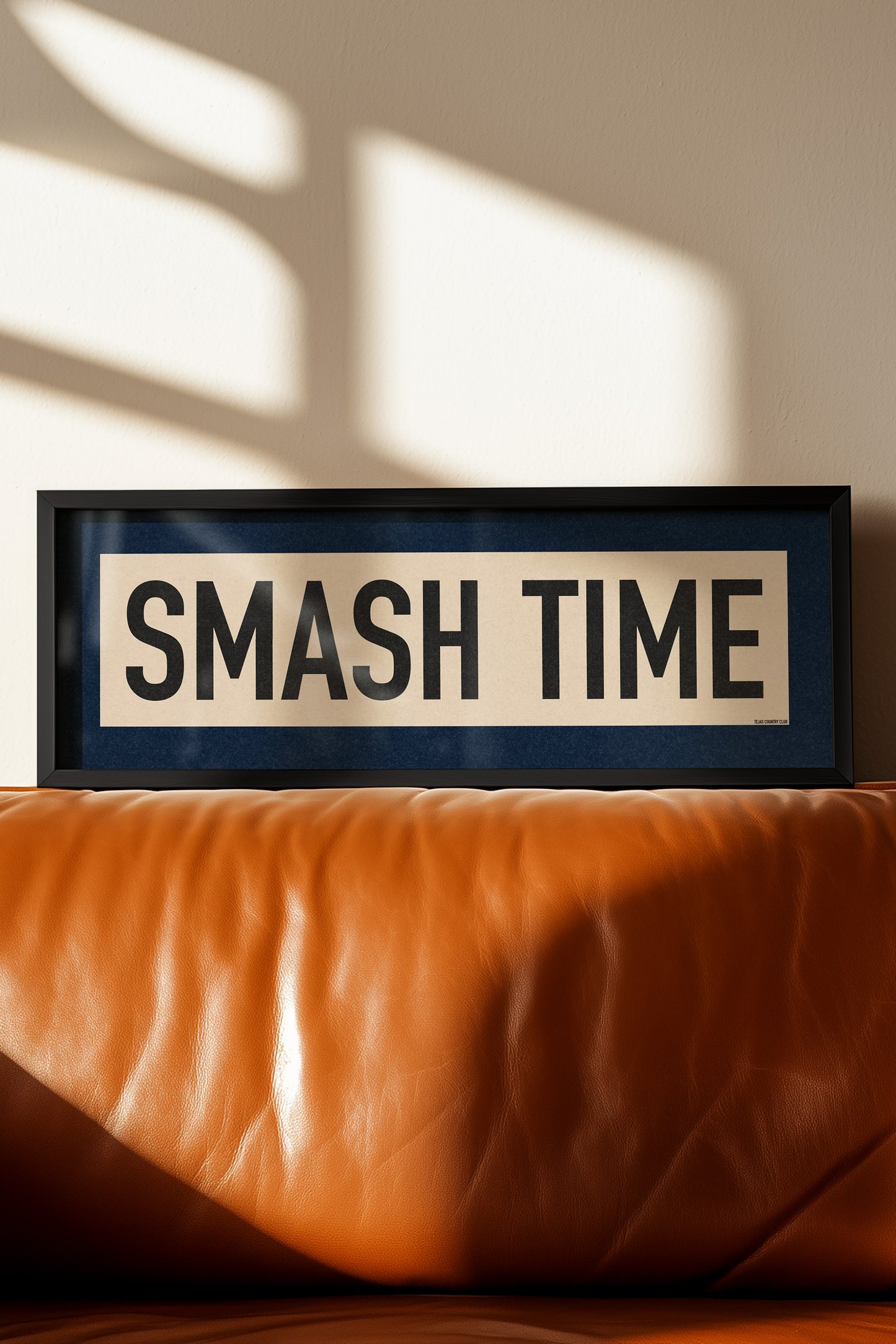 Framed Smash Time Pickleball Art Scroll Sign