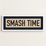 Framed Smash Time Pickleball Art Scroll Sign