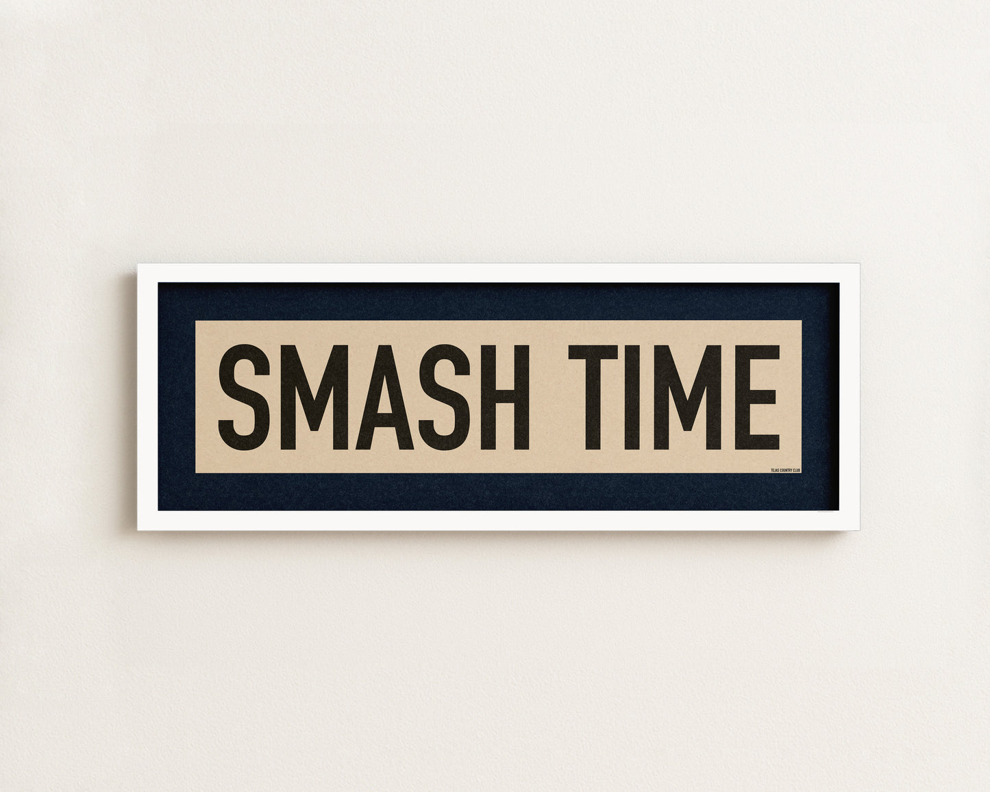 Framed Smash Time Pickleball Art Scroll Sign