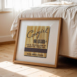 Cowgirl Hall of Fame Santa Fe New Mexico Matchbook Photography Print - Tejas Country Club