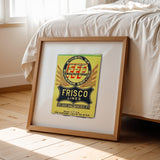 Frisco FFF Railroad Matchbook Photography Print - Tejas Country Club