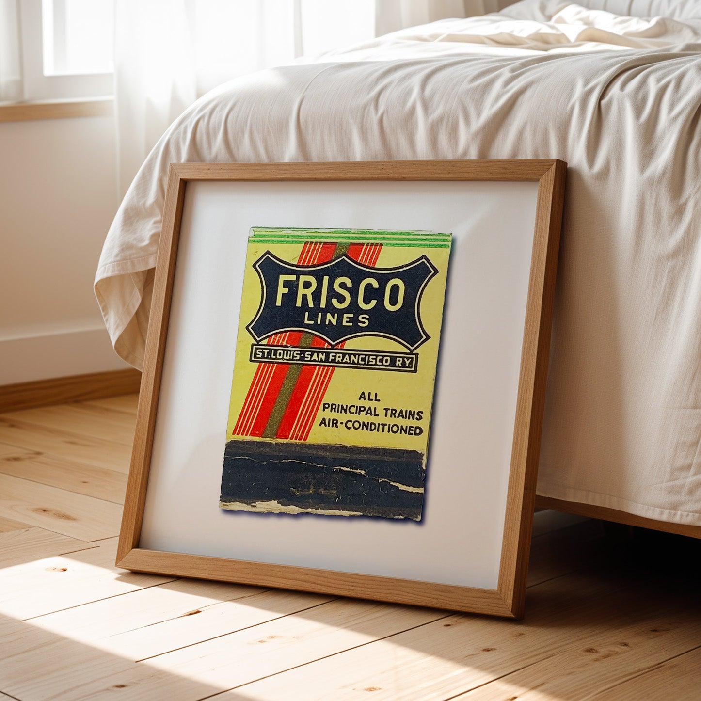 Vintage Frisco Railroad Matchbook Photography Print - Tejas Country Club