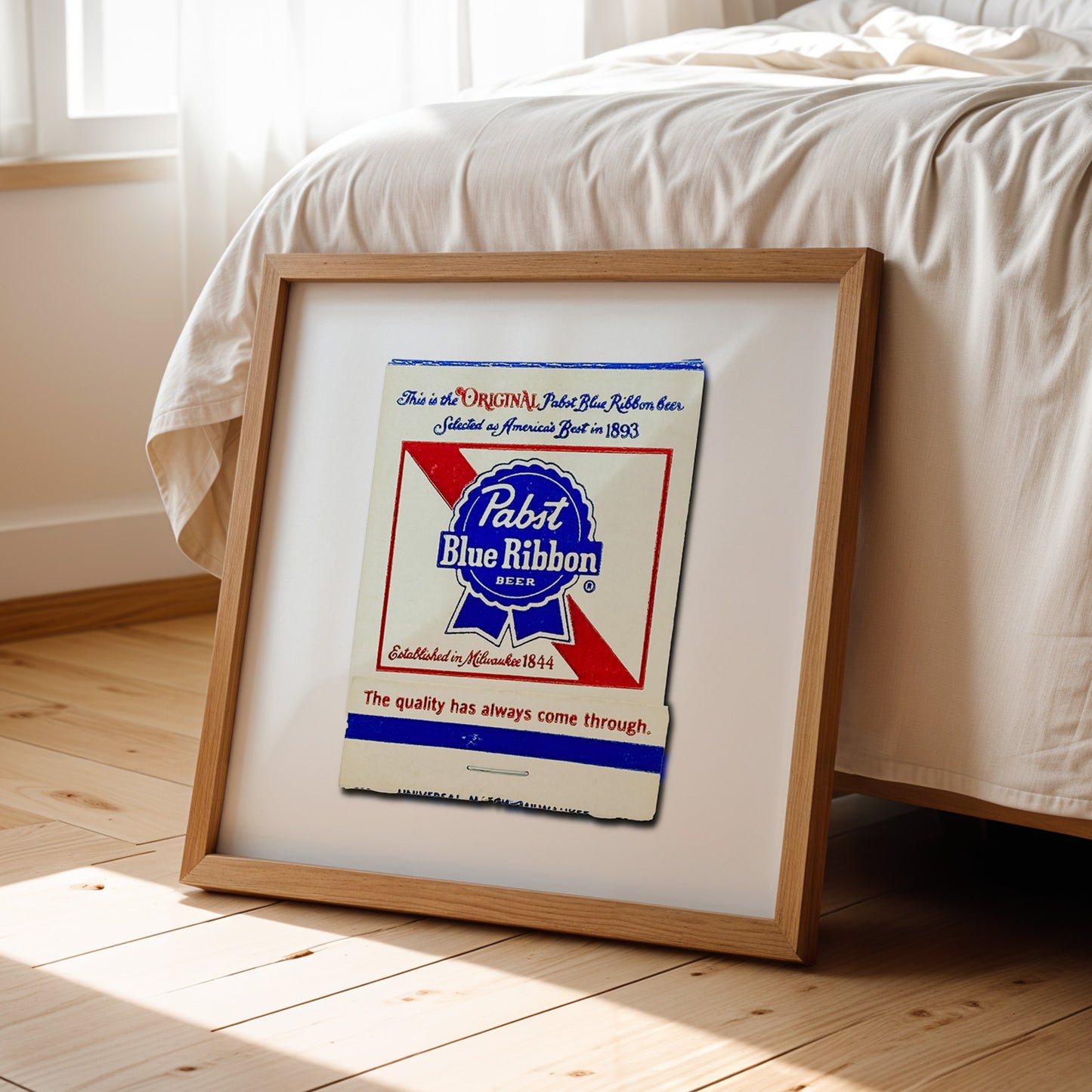 Pabst Blue Ribbon Beer Matchbook Photography Print
