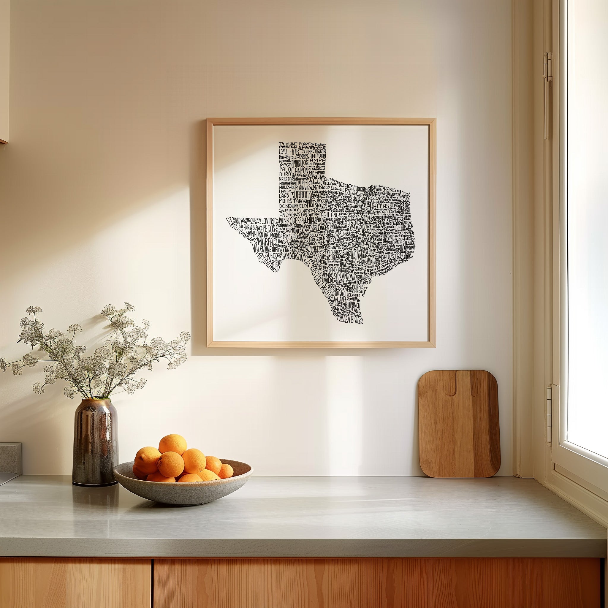 Texas Towns Home Decor Art Print - Tejas Country Club