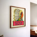 Tejas Trading Post Vintage Decal Art Print - Tejas Country Club