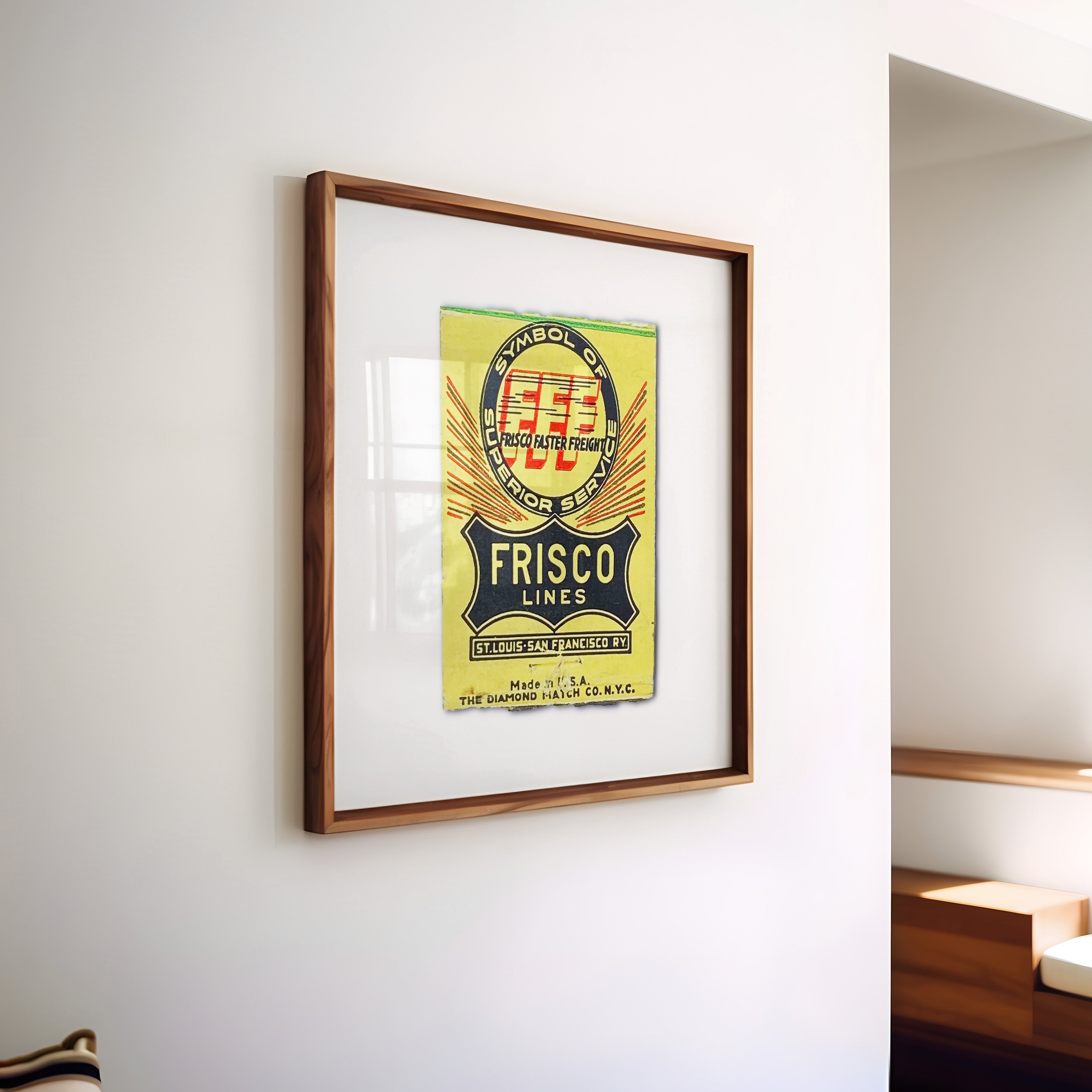 Frisco FFF Railroad Matchbook Photography Print - Tejas Country Club