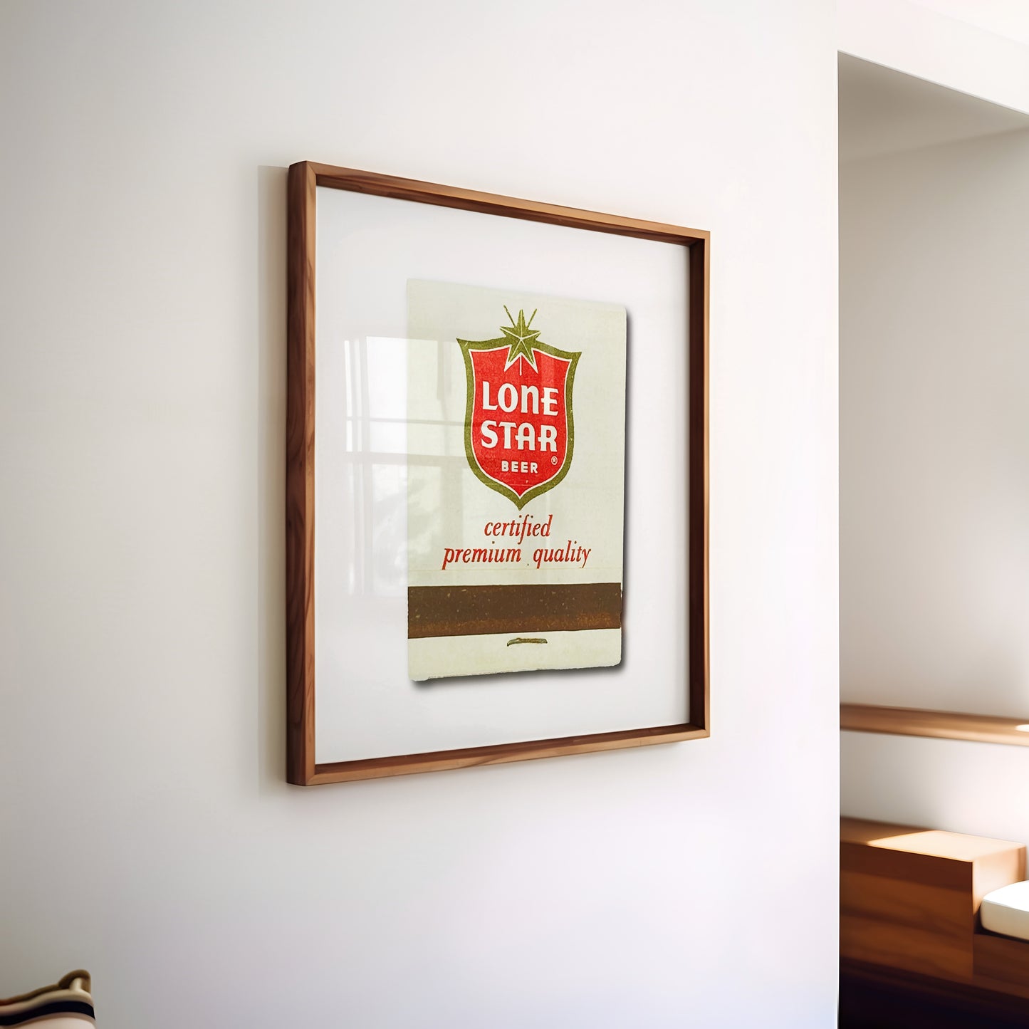 Lone Star Beer Matchbook Photography Print