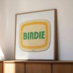 Retro Birdie Golf Coaster Art Print - Tejas Country Club