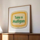 Retro Take A Mulligan Golf Coaster Art Print - Tejas Country Club