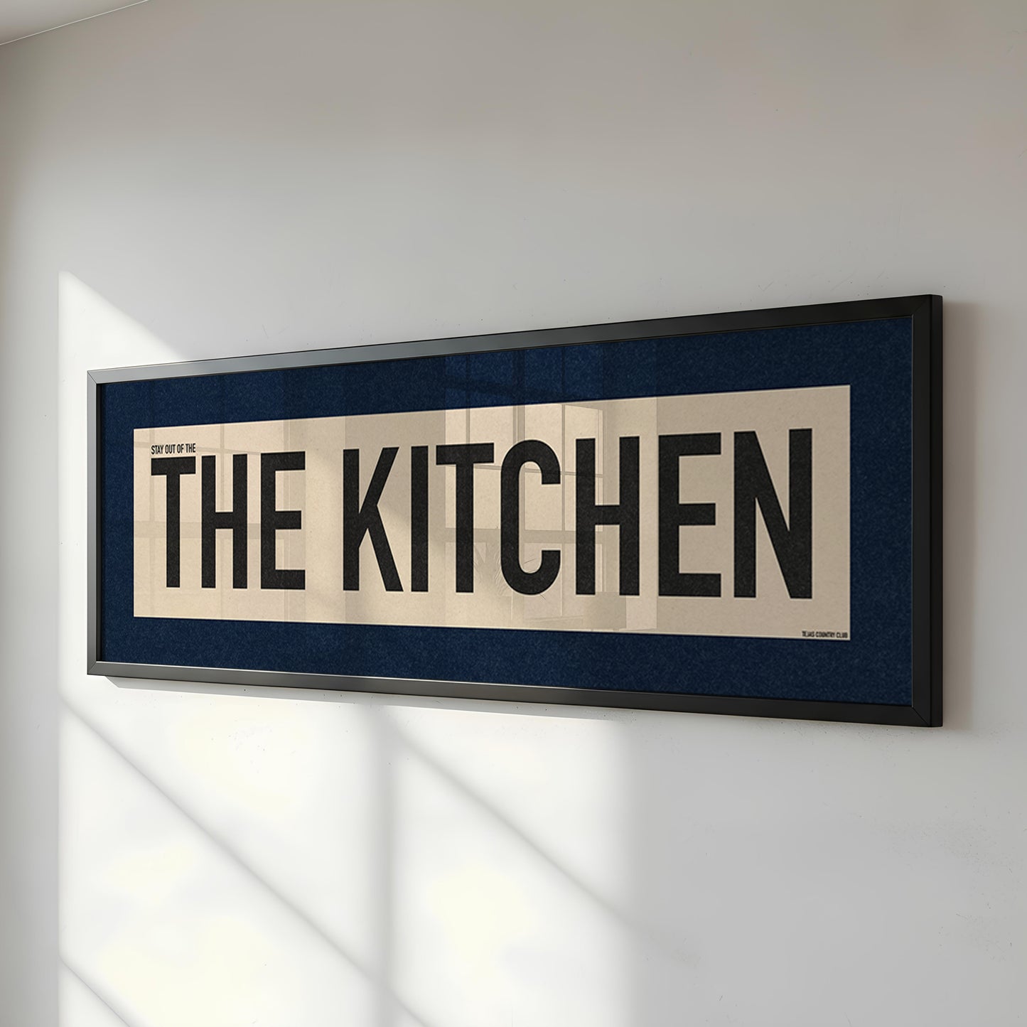 Framed Stay Out Of The Kitchen Pickleball Art Scroll Sign