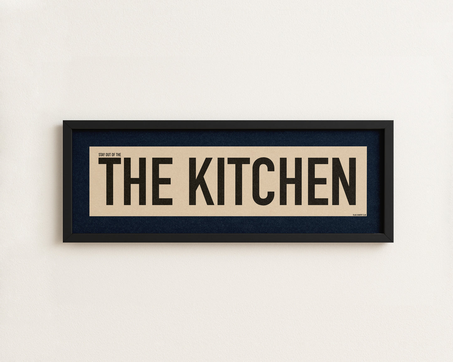 Framed Stay Out Of The Kitchen Pickleball Art Scroll Sign