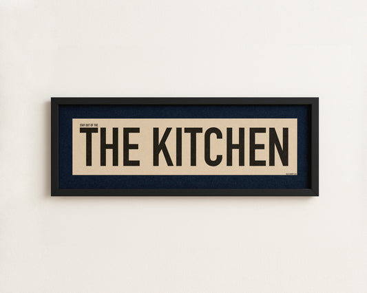 Framed Stay Out Of The Kitchen Pickleball Art Scroll Sign