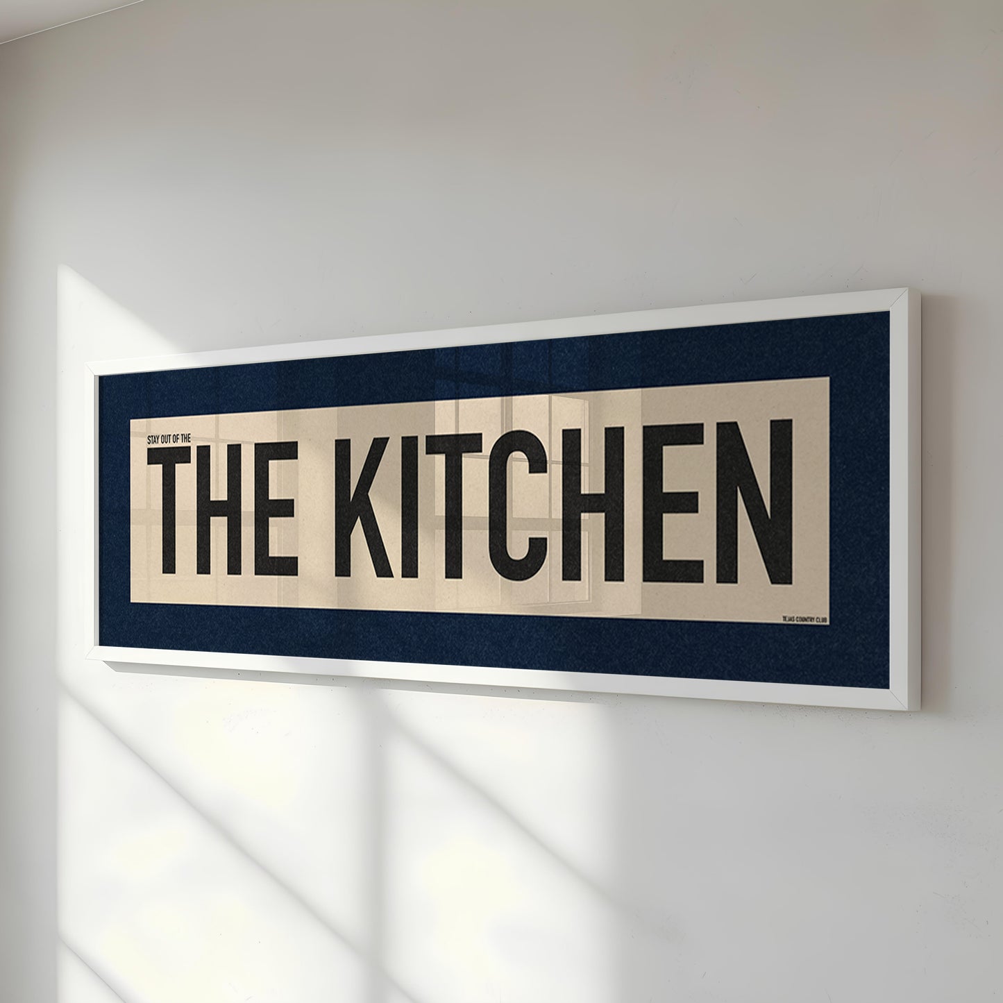 Framed Stay Out Of The Kitchen Pickleball Art Scroll Sign