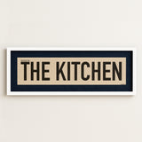 Framed Stay Out Of The Kitchen Pickleball Art Scroll Sign