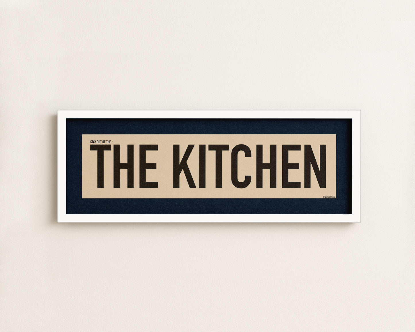 Framed Stay Out Of The Kitchen Pickleball Art Scroll Sign