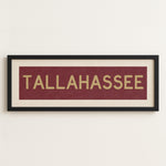 Framed Tallahassee Garnet Bus Scroll - Tejas Country Club
