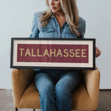 Framed Tallahassee Garnet Bus Scroll - Tejas Country Club