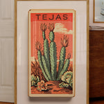 Cactus Landscape Matchbook Tejas Art Print - Tejas Country Club