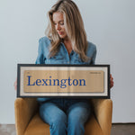 Saturdays in Lexington, Kentucky Vintage Flash Card Framed Print - Tejas Country Club