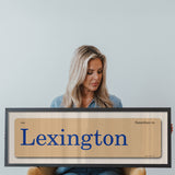 Saturdays in Lexington, Kentucky Vintage Flash Card Framed Print - Tejas Country Club