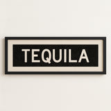 Framed Tequila Bus Scroll Sign