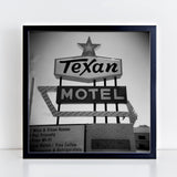 Texan Motel Sign Holga Photograph Print - Tejas Country Club