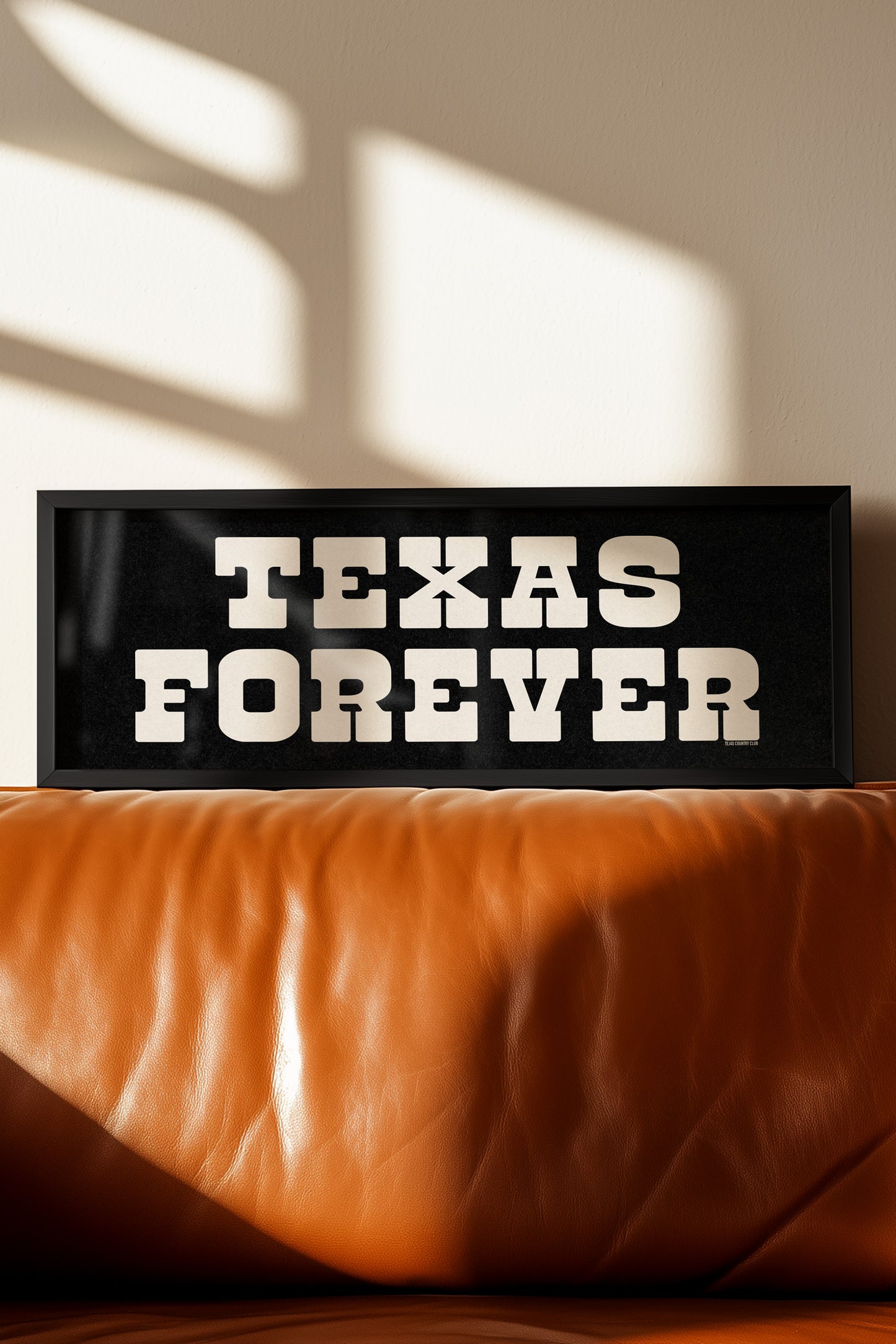Framed Texas Forever Black Sign - Tejas Country Club